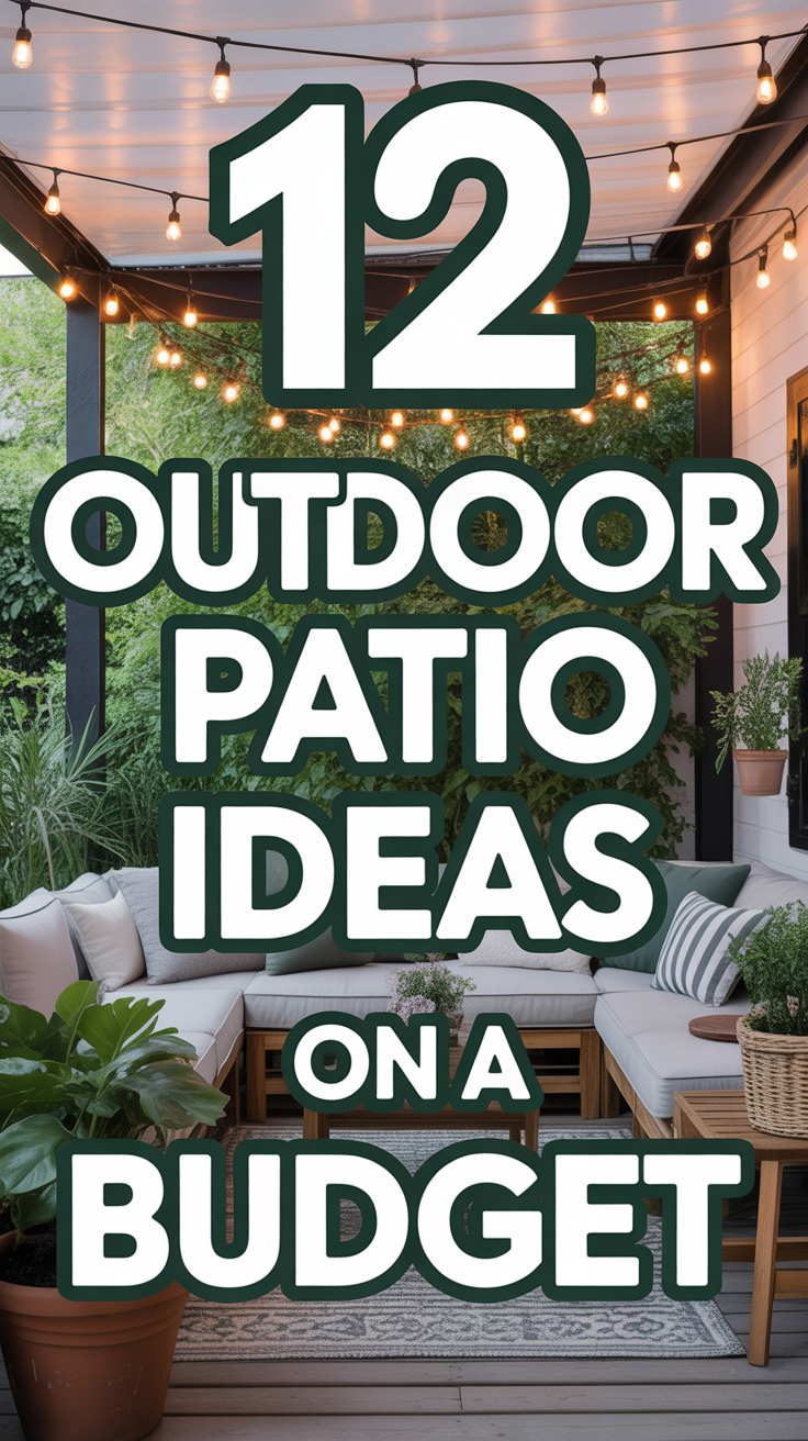🪴 12 Outdoor Patio Ideas On A Budget