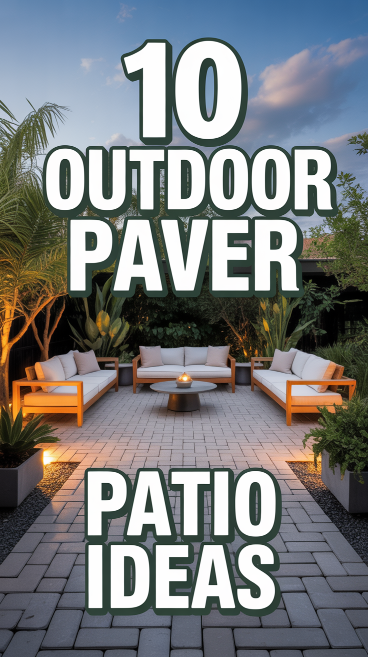 🧱 10 Outdoor Paver Patio Ideas