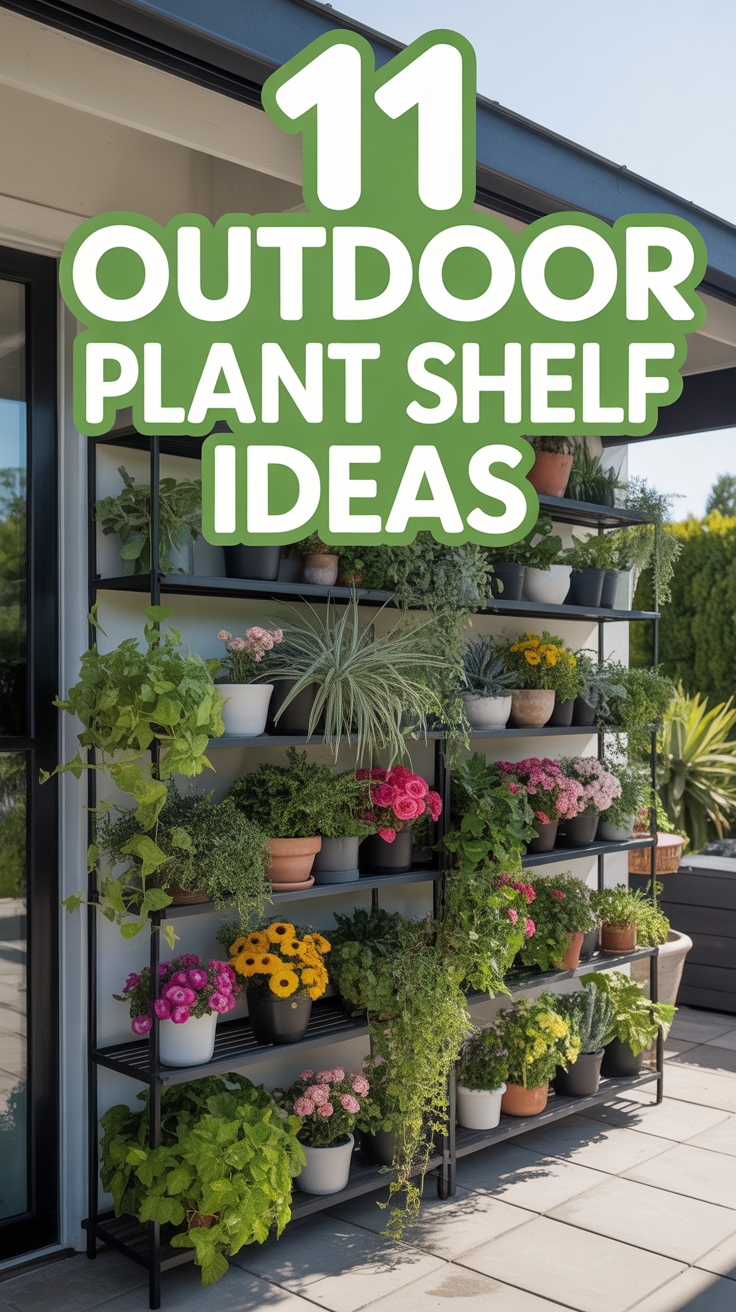 🌱 11 Outdoor Plant Shelf Ideas