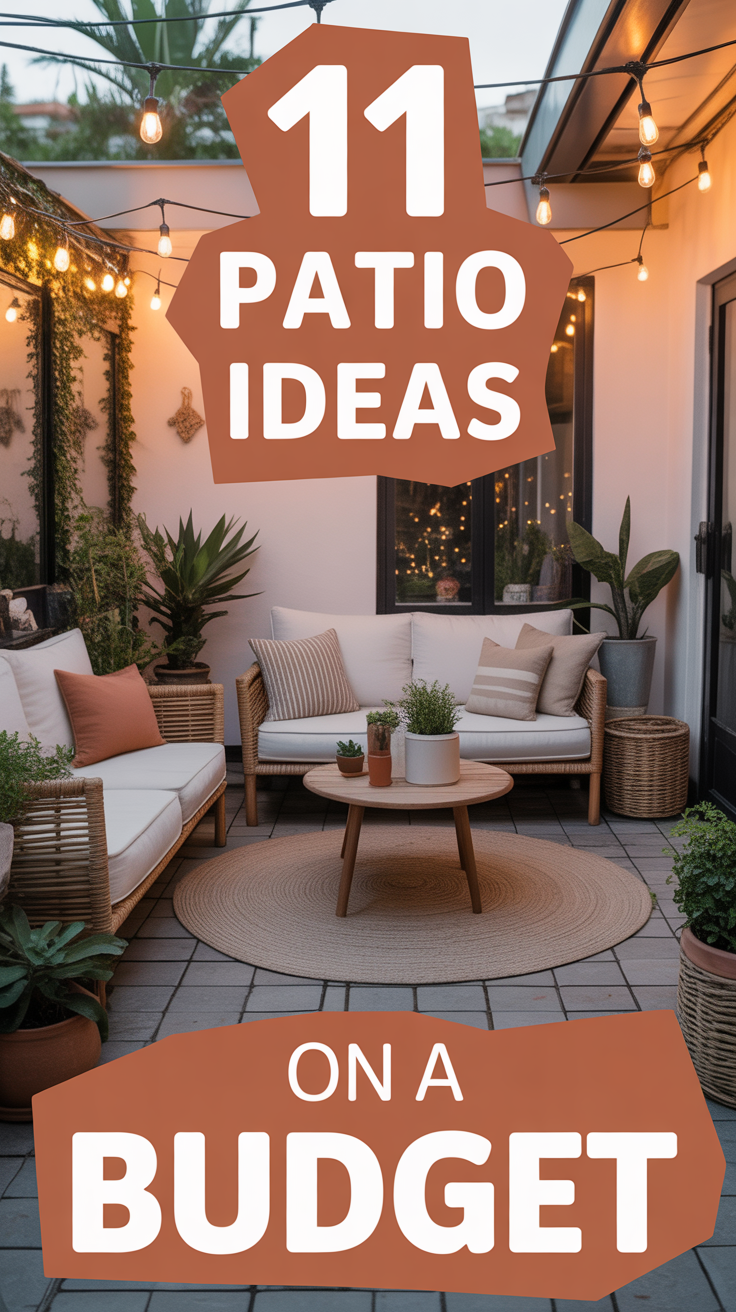 ✨ 11 Patio Ideas On A Budget
