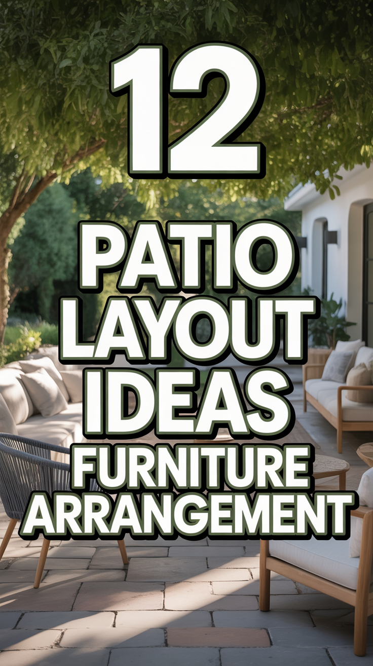 🌳 12 Patio Layout Ideas Furniture Arrangement