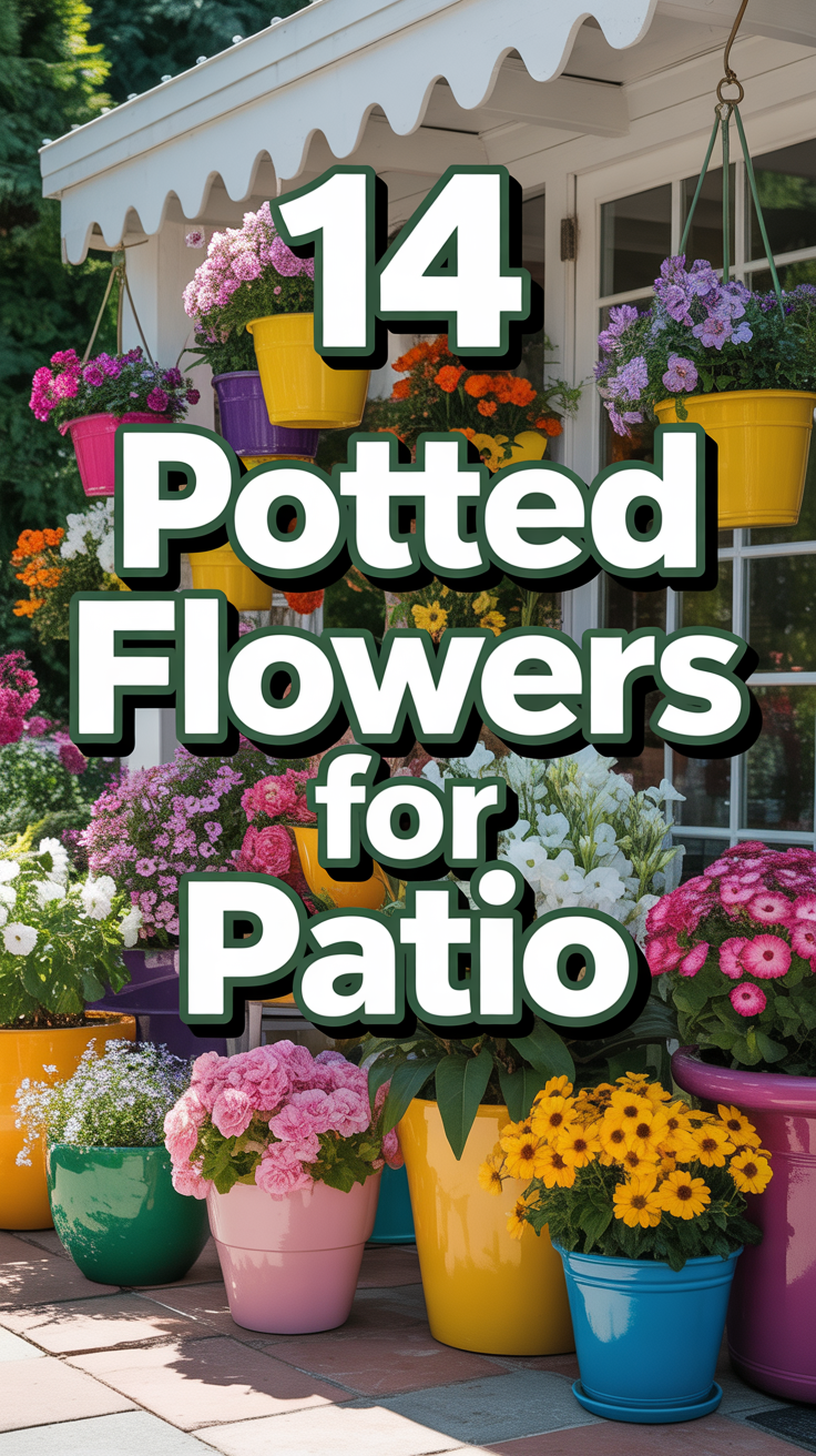 🌸 14 Potted Flowers For Patio