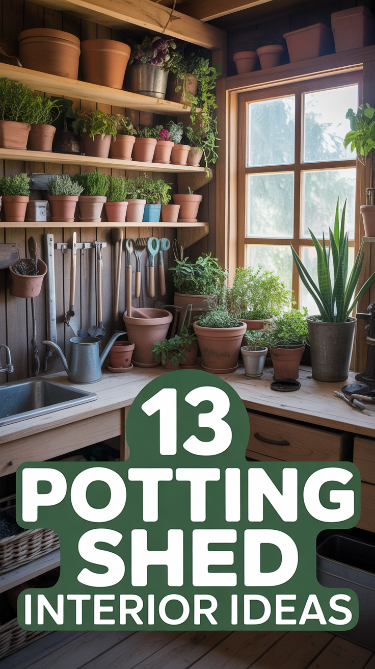 🌱 13 Potting Shed Interior Ideas