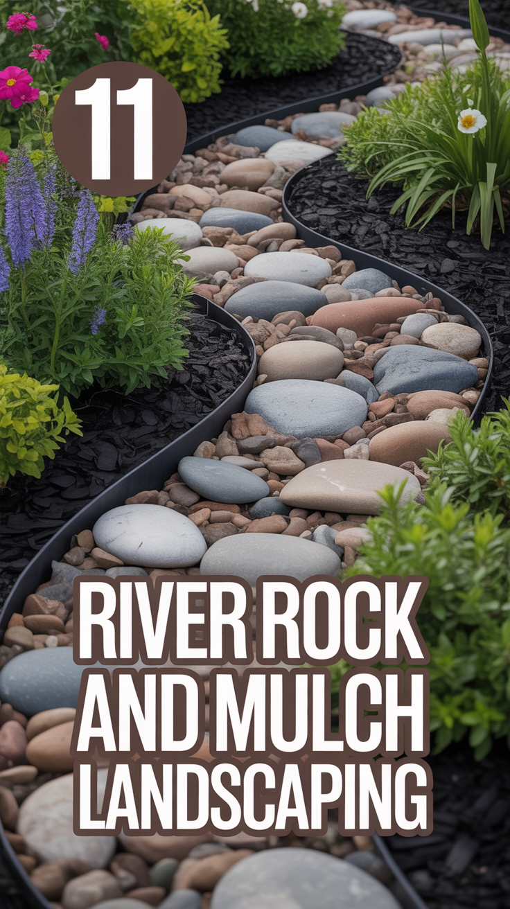 🪨 11 River Rock And Mulch Landscaping