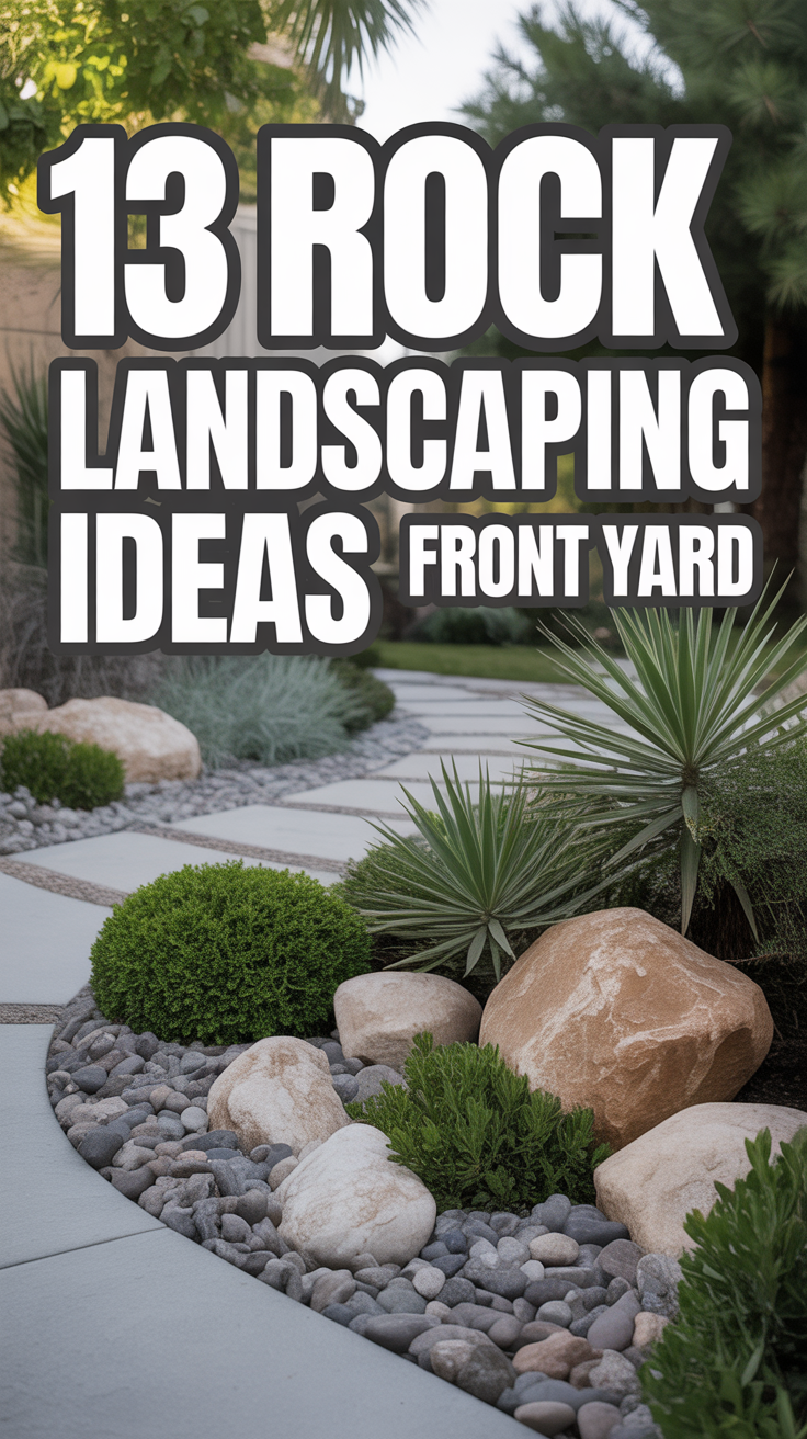 🪶 13 Rock Landscaping Ideas Front Yard