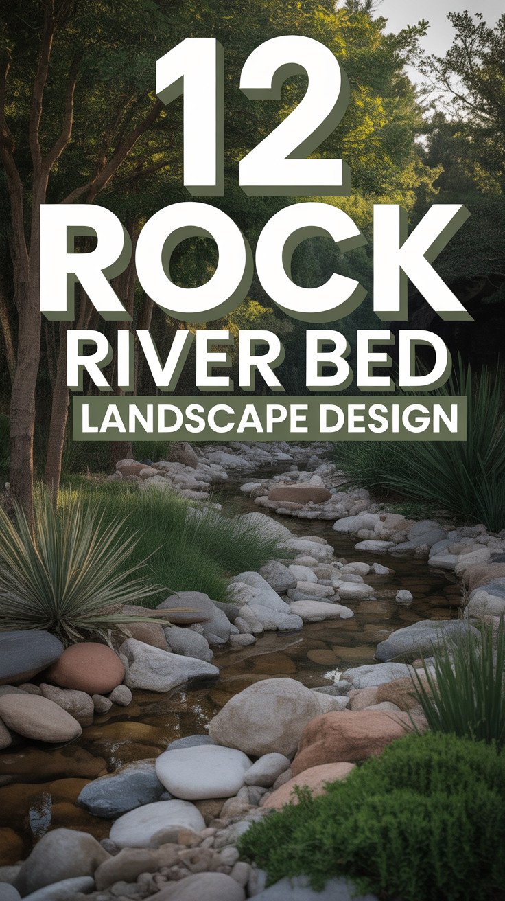 🏞️ 12 Rock River Bed Landscape Design