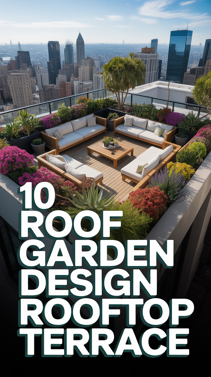 🌿 10 Roof Garden Design Rooftop Terrace
