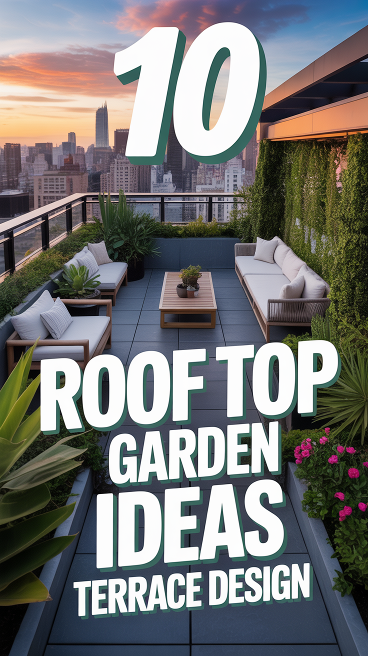 🌱 10 Roof Top Garden Ideas Terrace Design