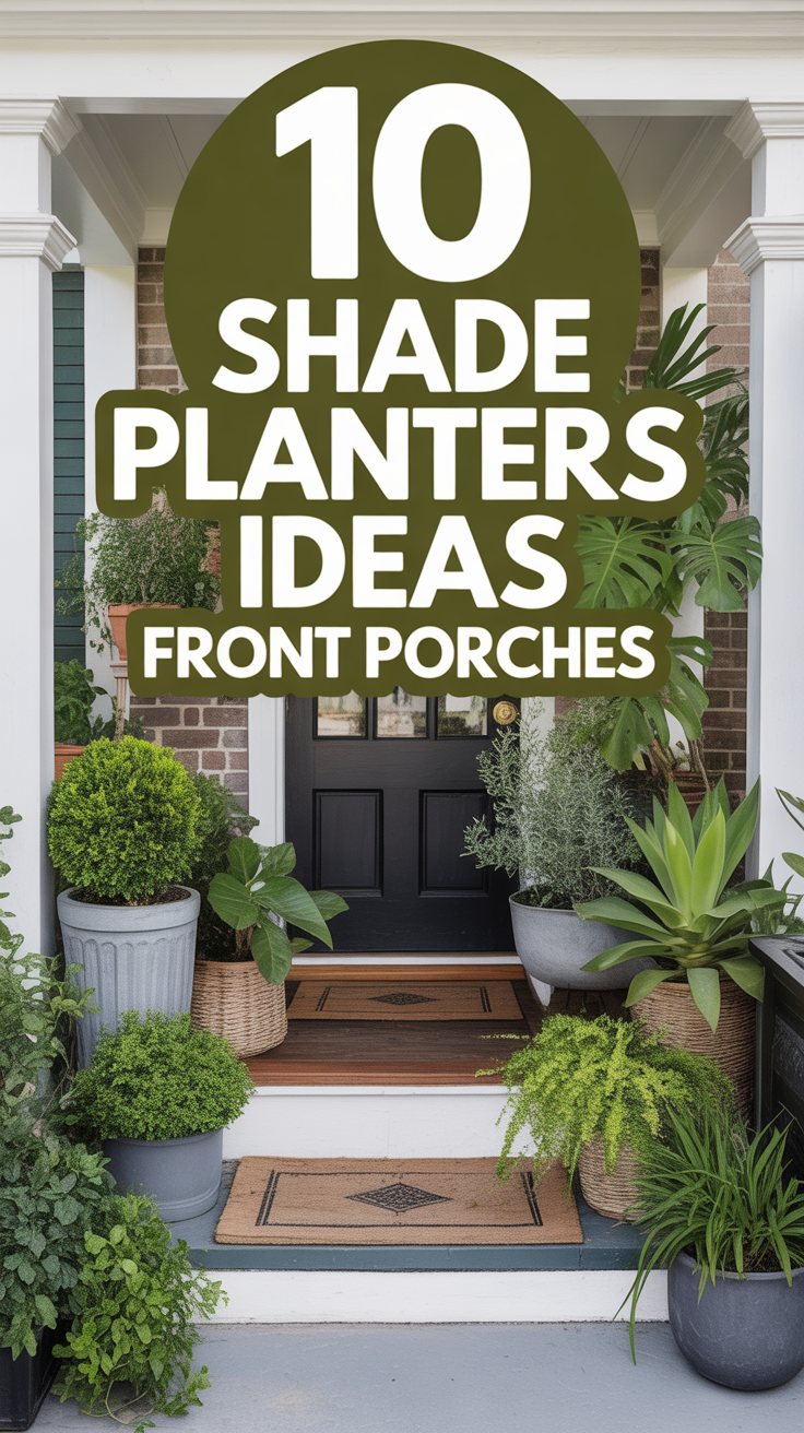 🪴 10 Shade Planters Ideas Front Porches
