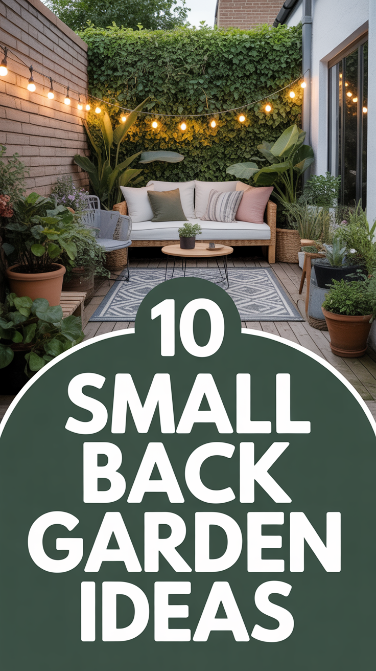 🌱 10 Small Back Garden Ideas