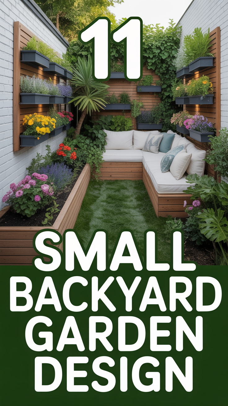 🪴 11 Small Backyard Garden Design