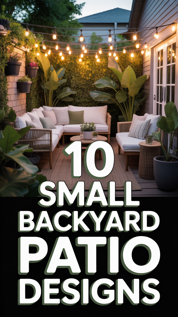 🏡 10 Small Backyard Patio Designs
