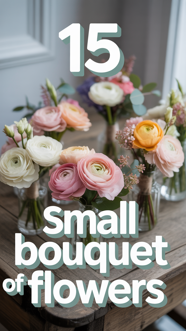 🌺 15 Small Bouquet Of Flowers