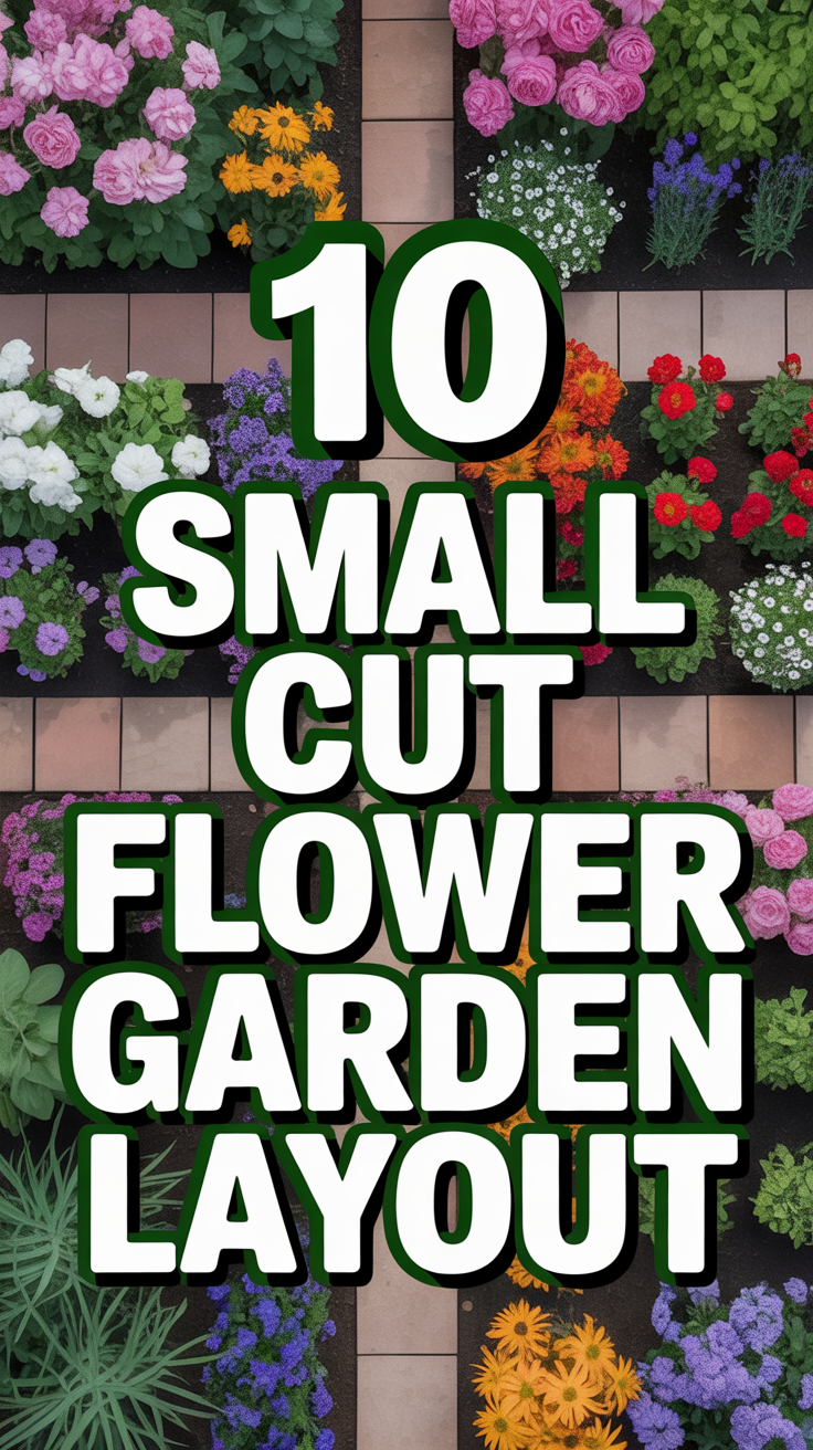 🌸 10 Small Cut Flower Garden Layout
