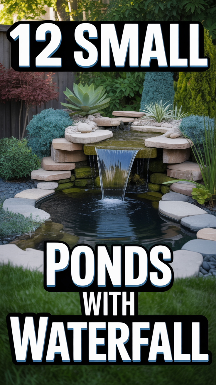🌊 12 Small Ponds With Waterfall