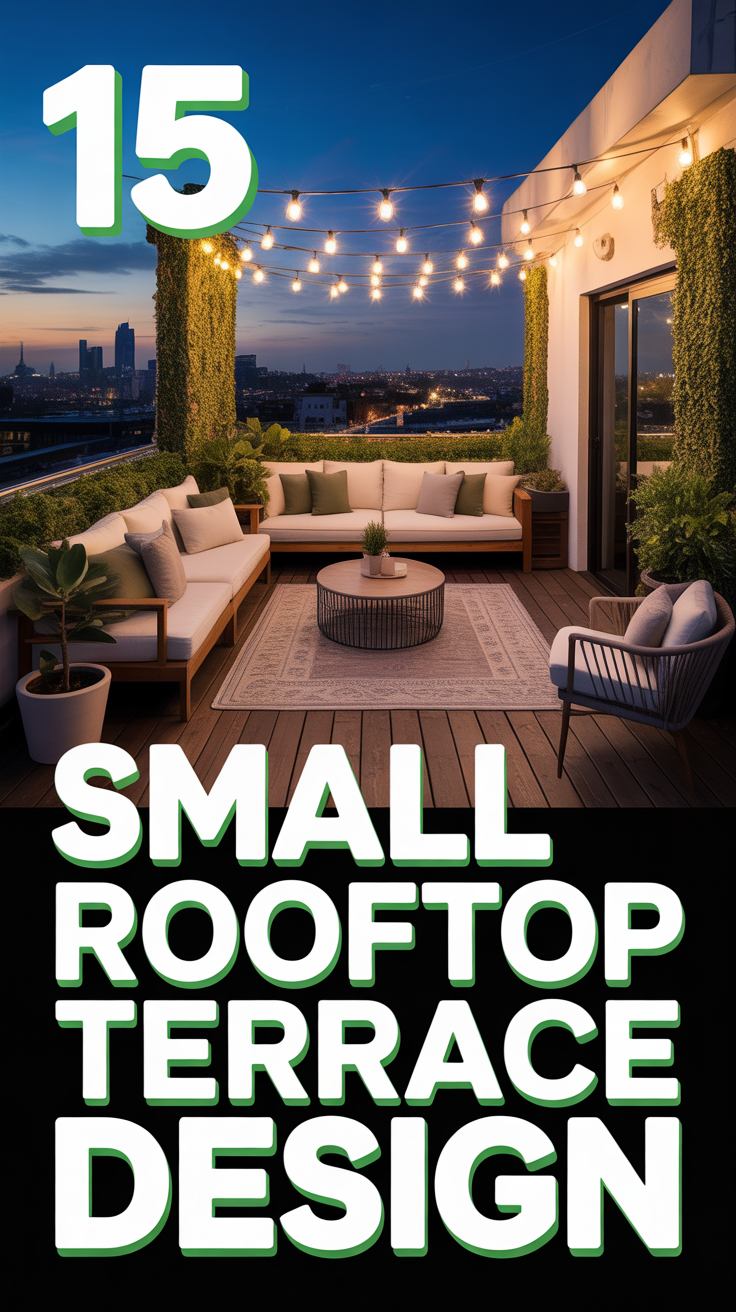 🌱 15 Small Rooftop Terrace Design