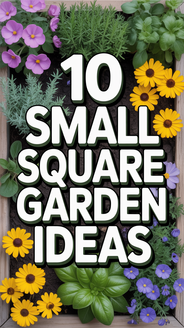 🌱 10 Small Square Garden Ideas