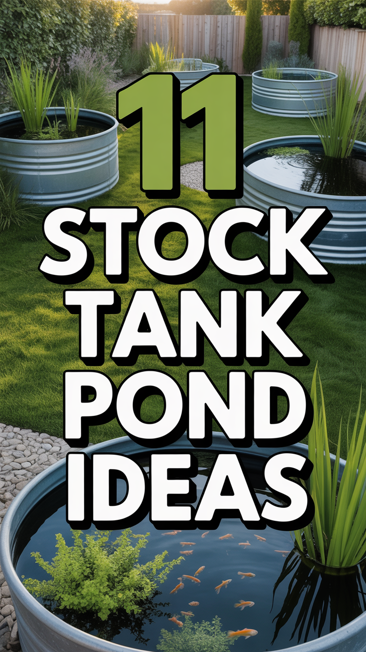 🌿 11 Stock Tank Pond Ideas