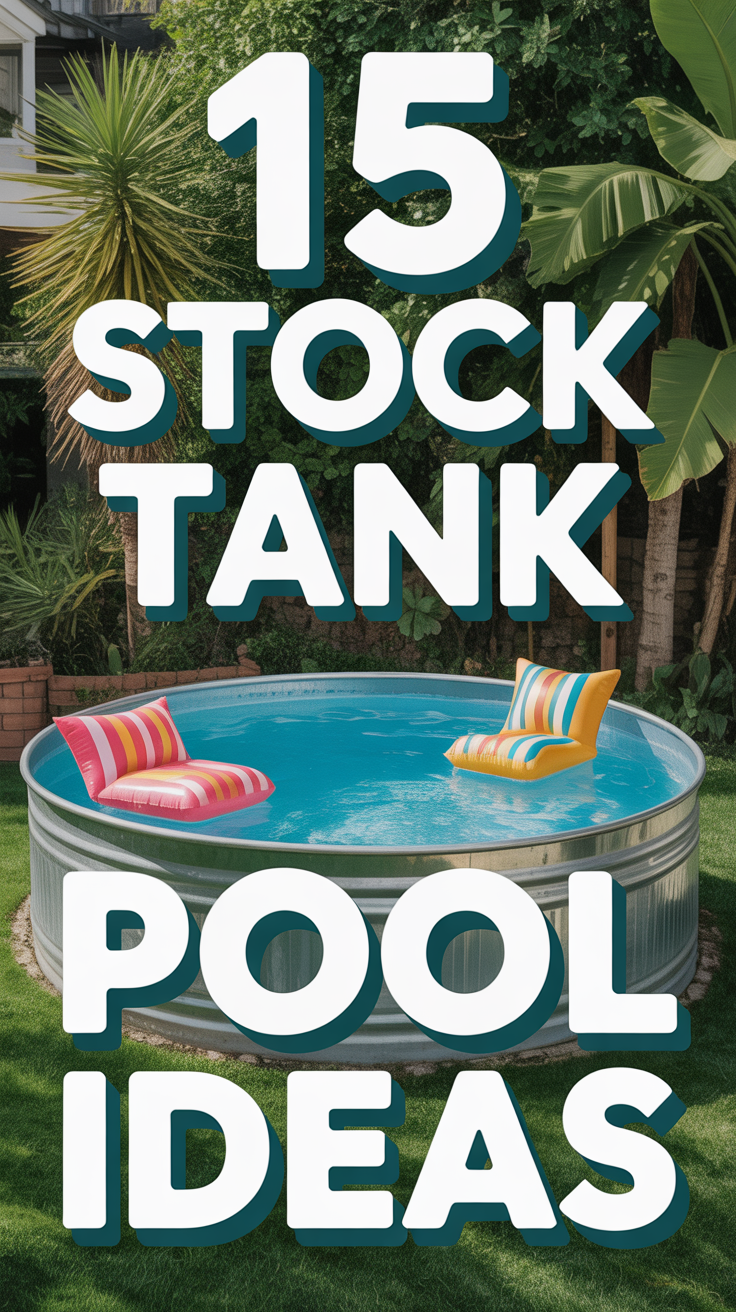 🤠 15 Stock Tank Pool Ideas