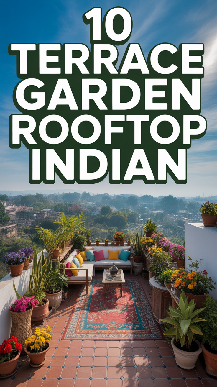 🌱 10 Terrace Garden Rooftop Indian