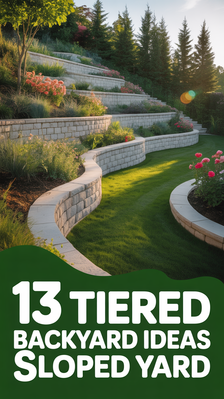 🌱 13 Tiered Backyard Ideas Sloped Yard