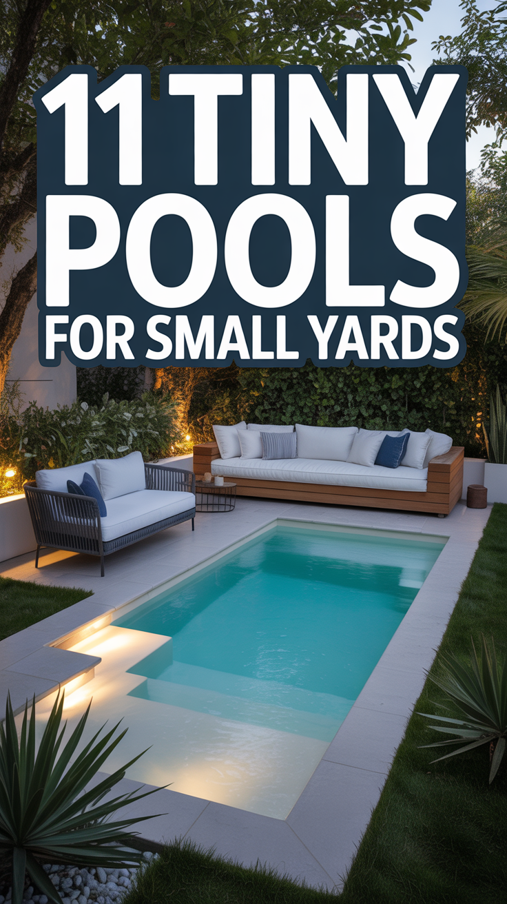 🏊‍♀️ 11 Tiny Pools For Small Yards