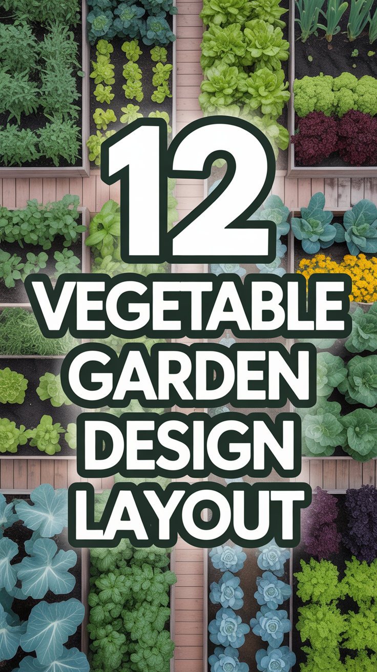 🌱 12 Vegetable Garden Design Layout