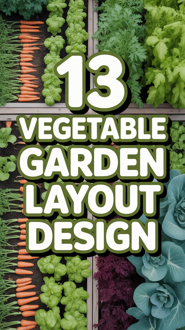 🥕 13 Vegetable Garden Layout Design
