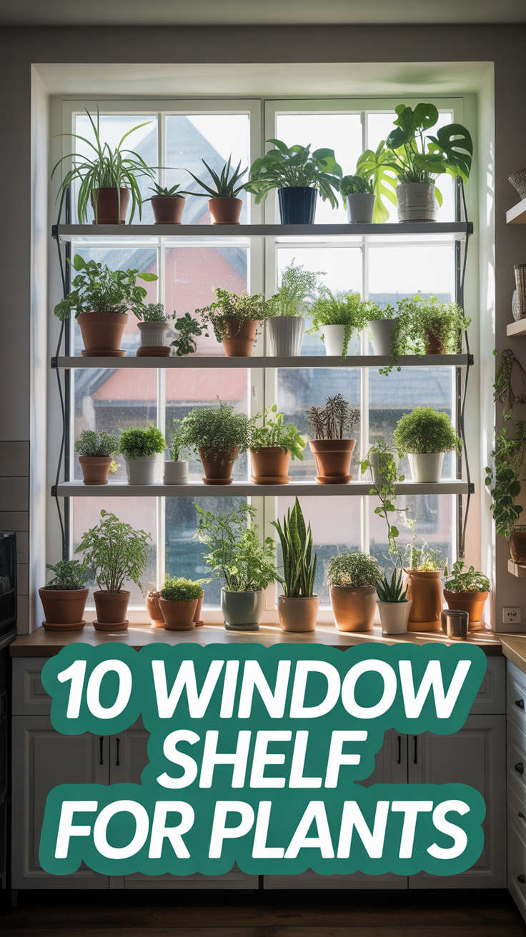 🪴 10 Window Shelf For Plants