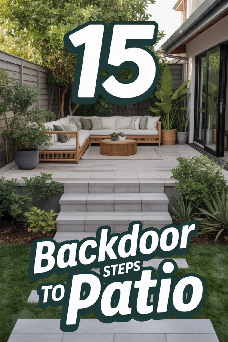 🪩 15 Backdoor Steps To Patio