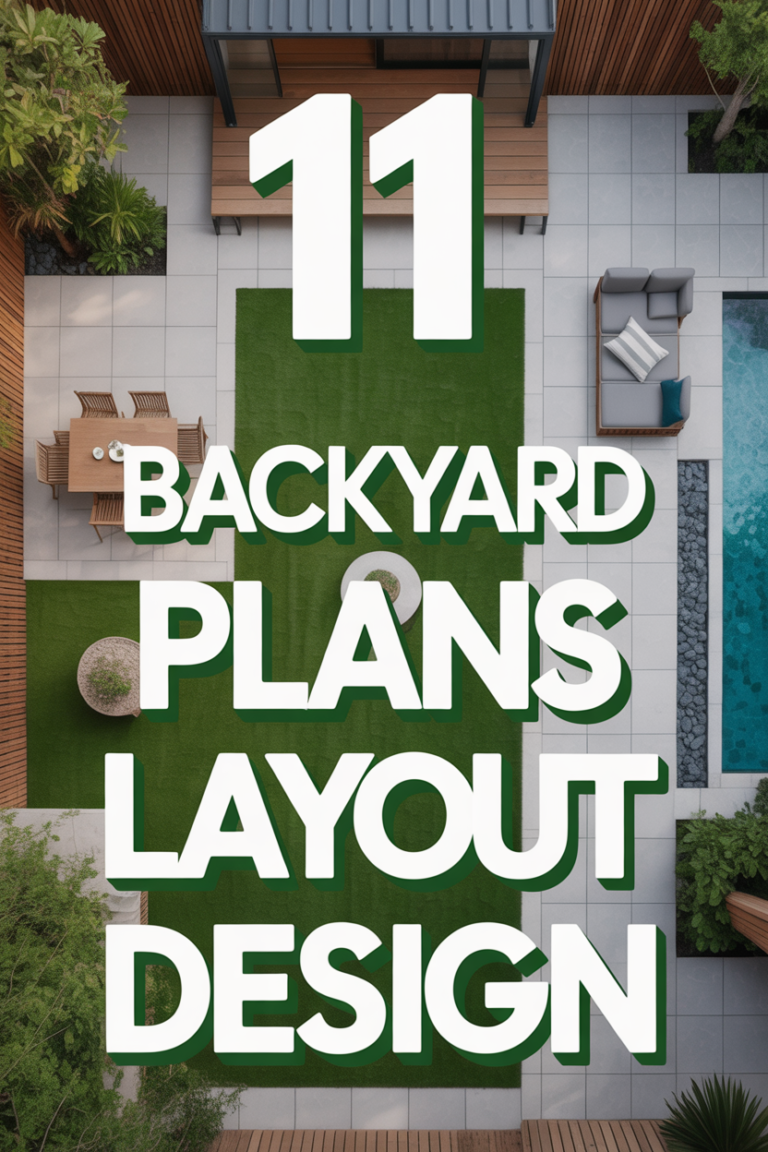 🌱 11 Backyard Plans Layout Design