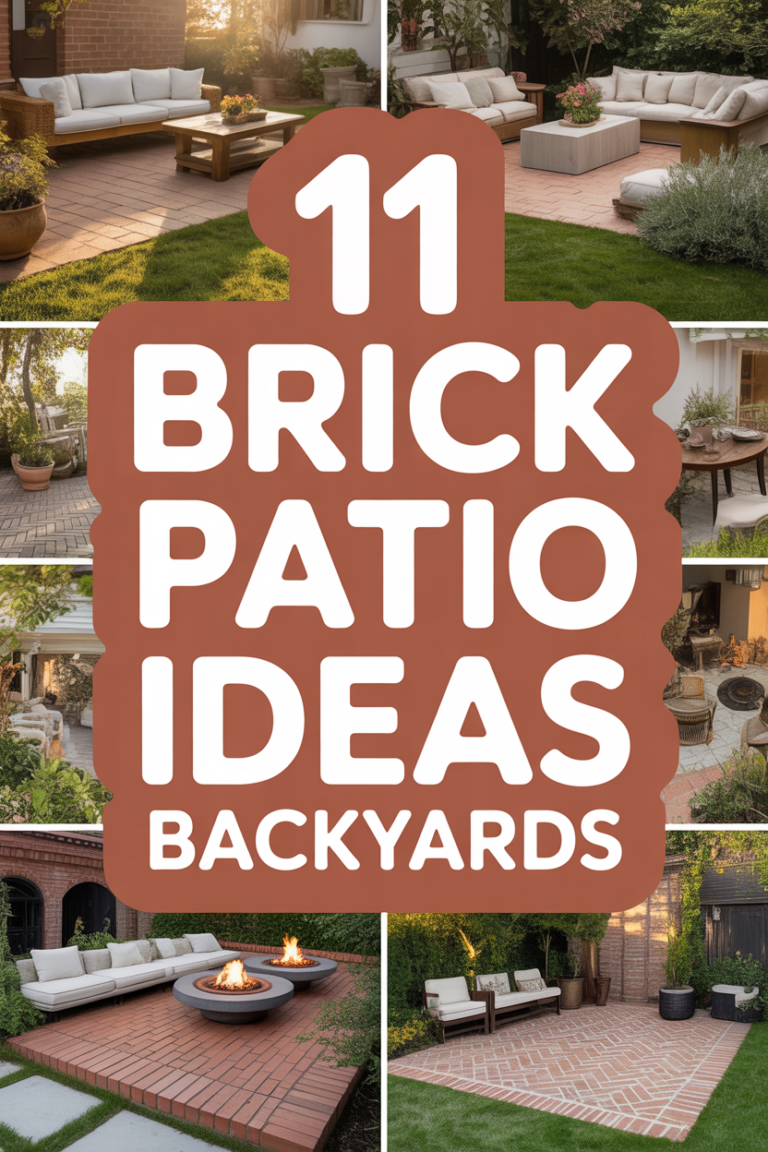🧱 11 Brick Patio Ideas Backyards