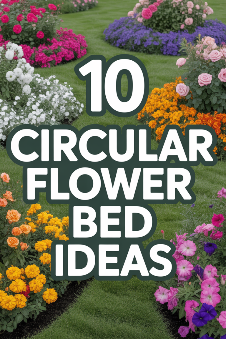 🌸 10 Circular Flower Bed Ideas