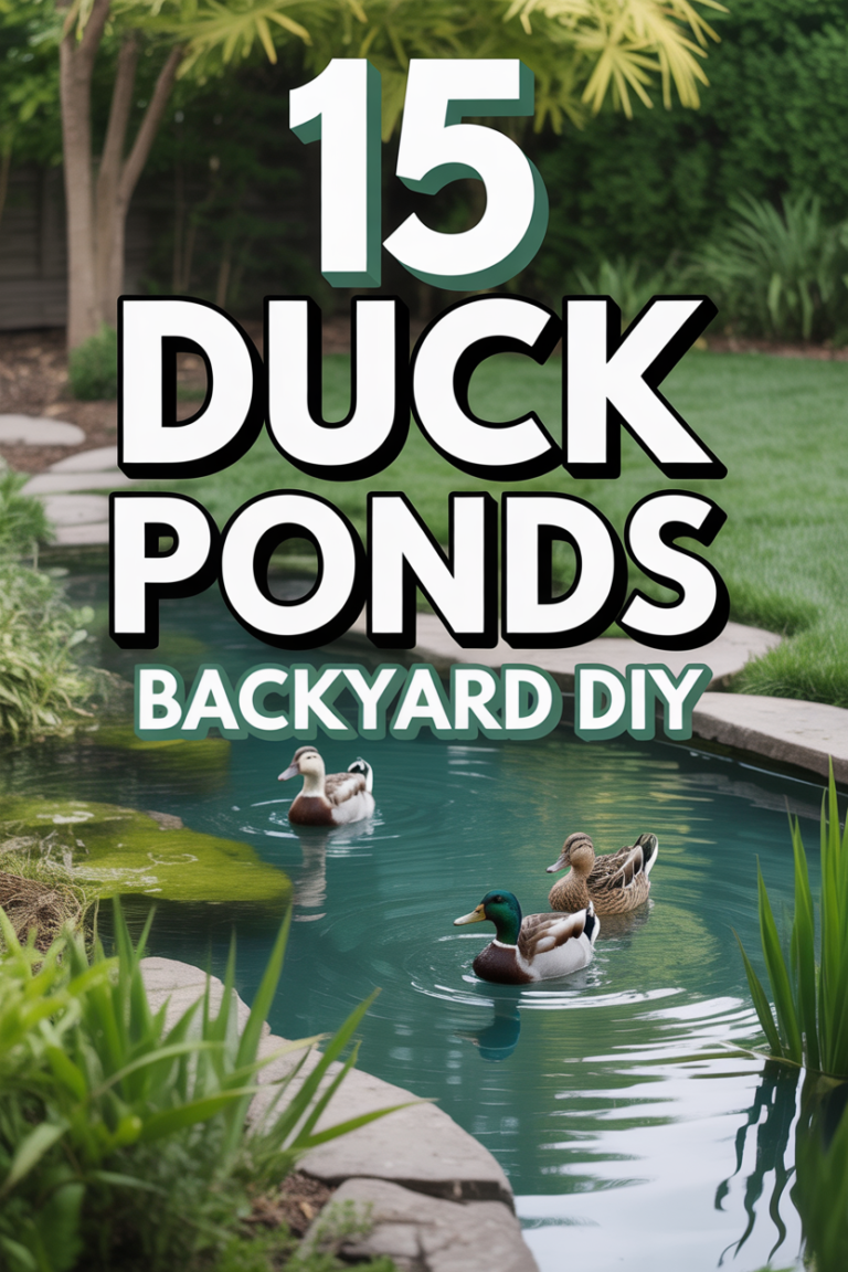 🦆 15 Duck Ponds Backyard DIY