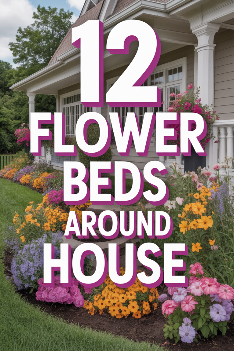 🌸 12 Flower Beds Around House