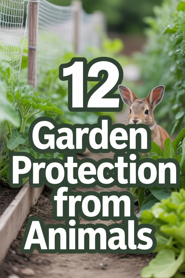 🐾 12 Garden Protection From Animals