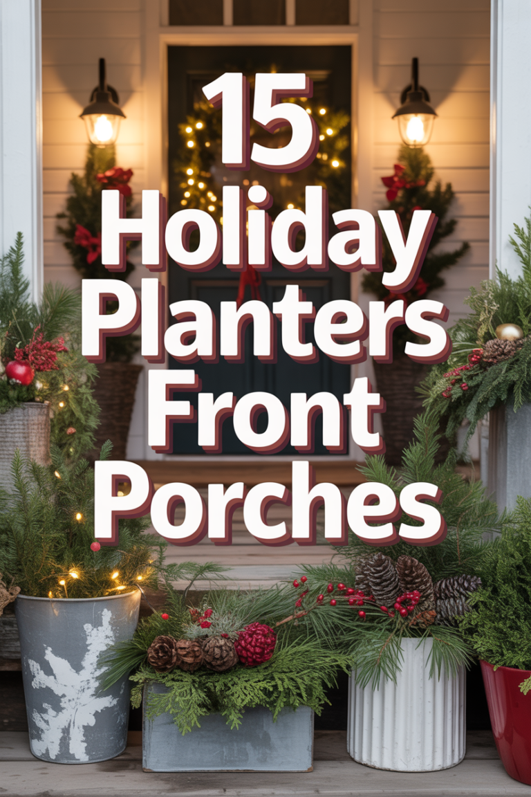 🎄 15 Holiday Planters Front Porches