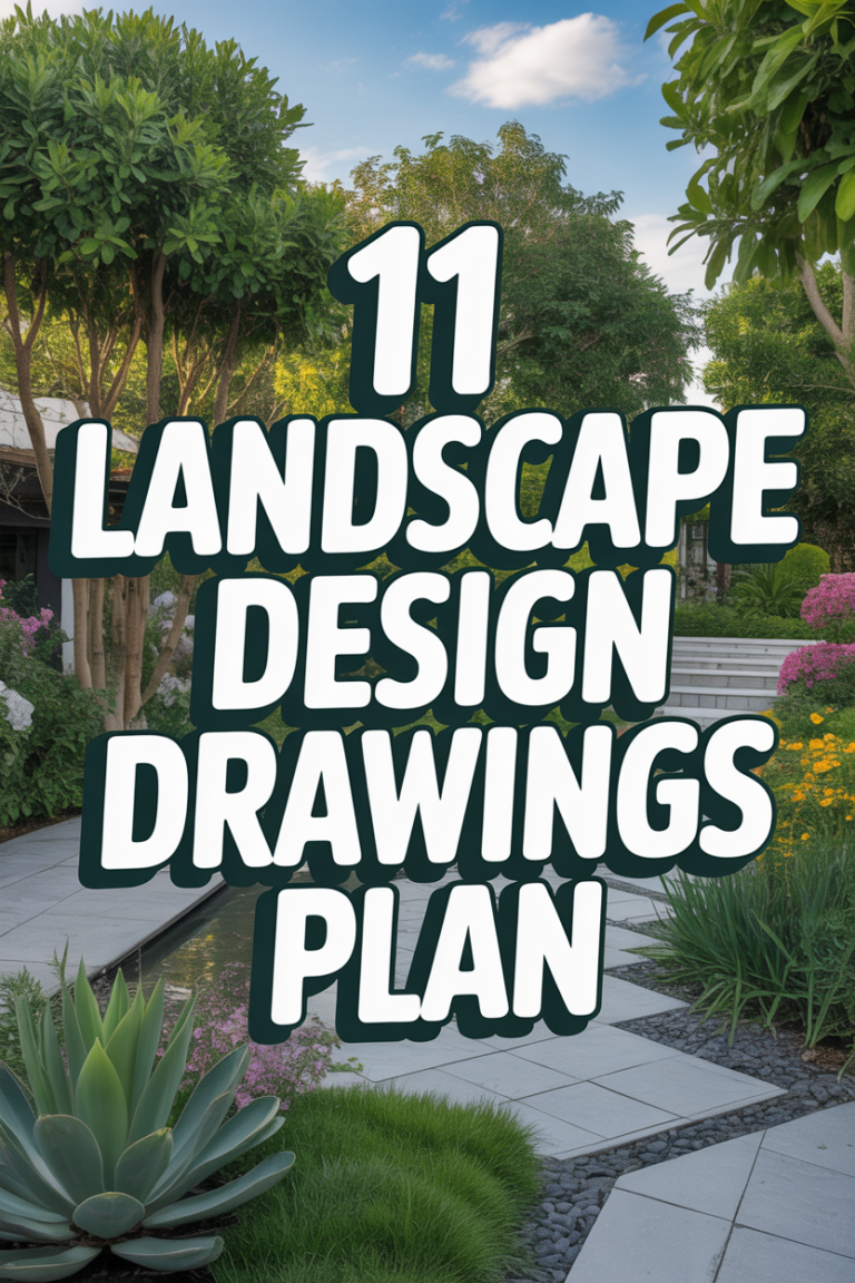 🌳 11 Landscape Design Drawings Plan