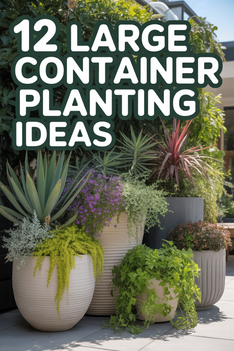 🪴 12 Large Container Planting Ideas