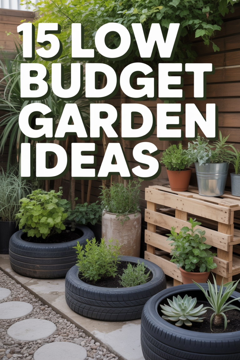 🌿 15 Low Budget Garden Ideas
