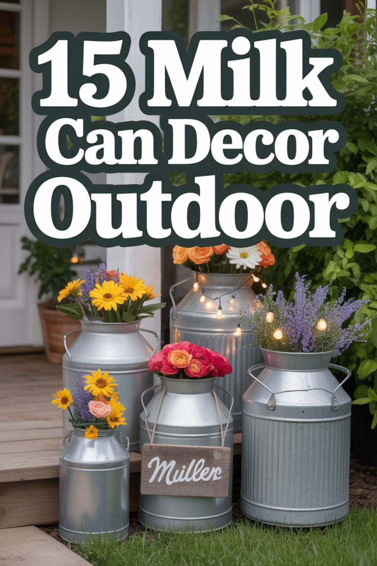 🌻 15 Milk Can Decor Outdoor