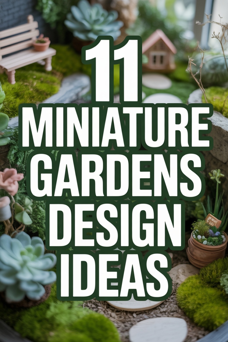 🌱 11 Miniature Gardens Design Ideas