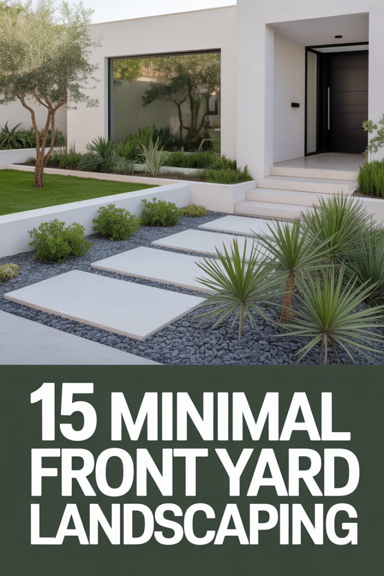 🌱 15 Minimal Front Yard Landscaping