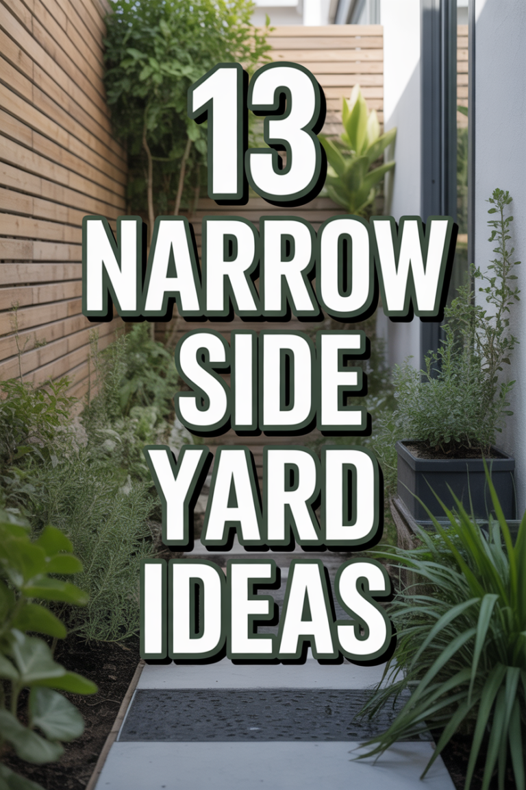 🌱 13 Narrow Side Yard Ideas