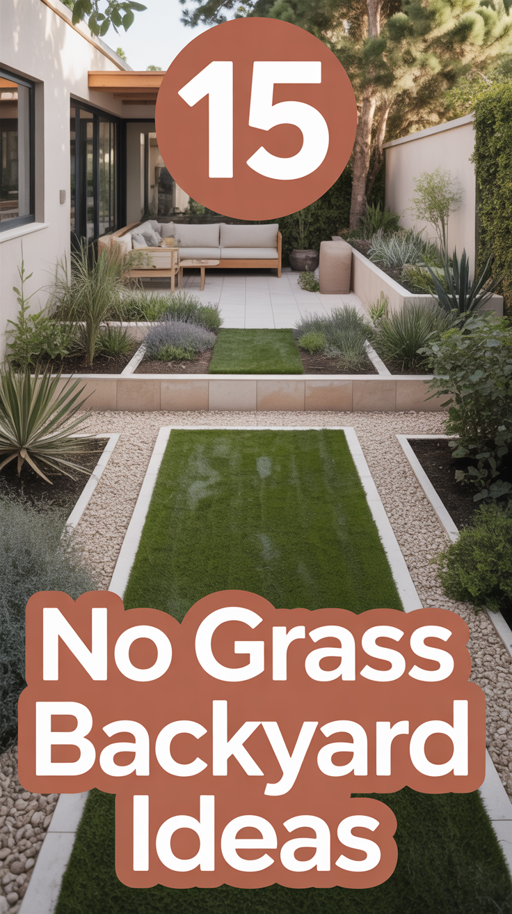 🌱 15 No Grass Backyard Ideas