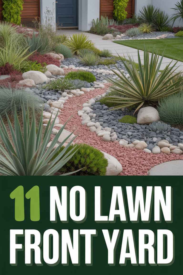 🌱 11 No Lawn Front Yard