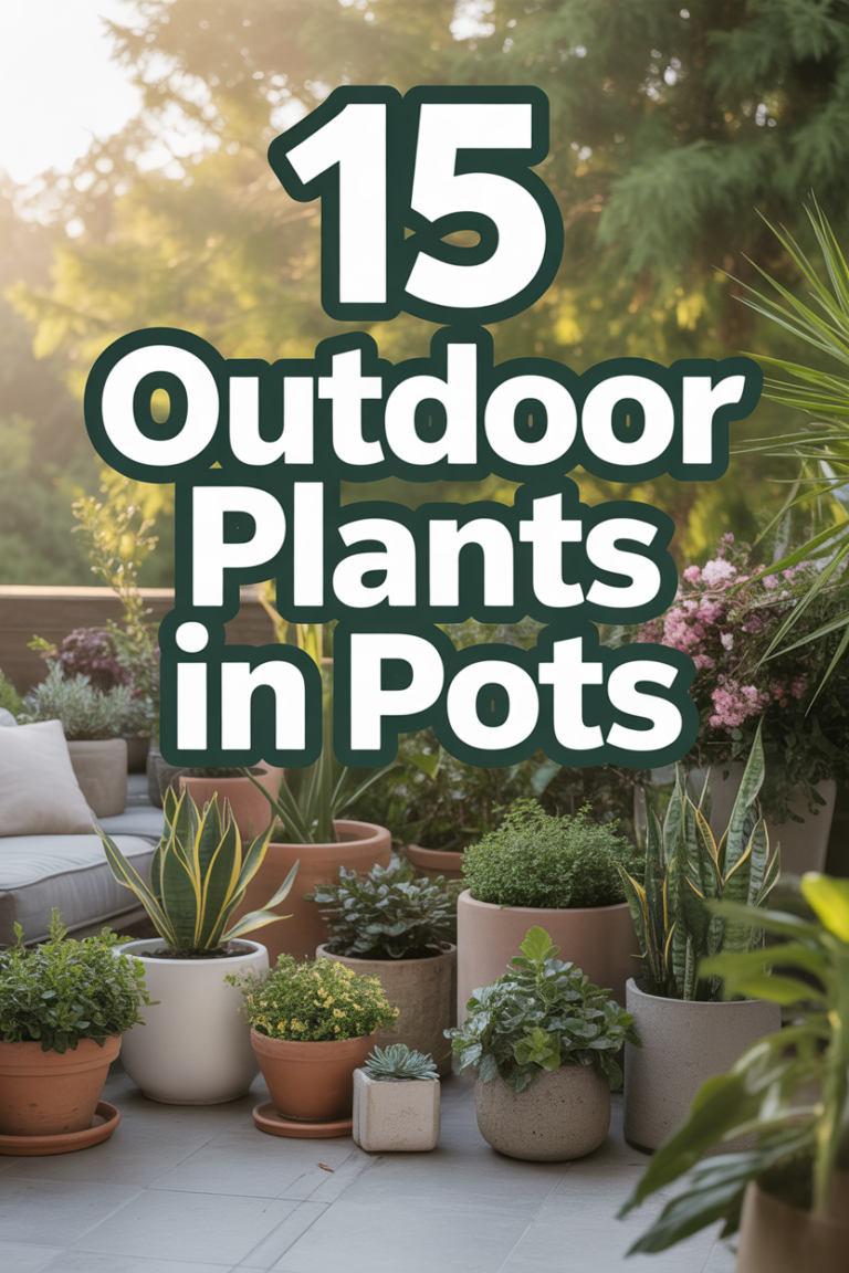 🌱 15 Outdoor Plants In Pots