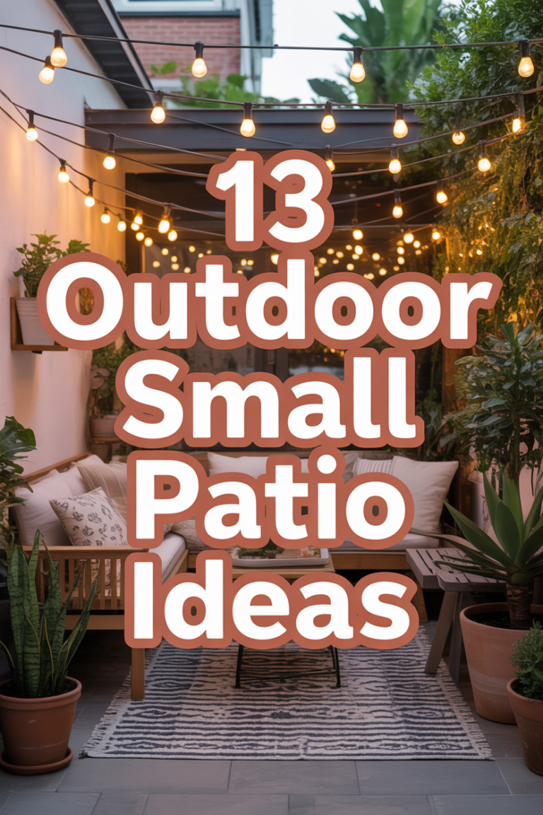 🌱 13 Outdoor Small Patio Ideas