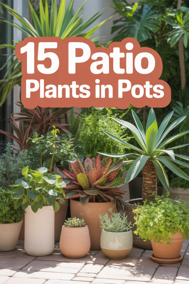 🪴 15 Patio Plants In Pots