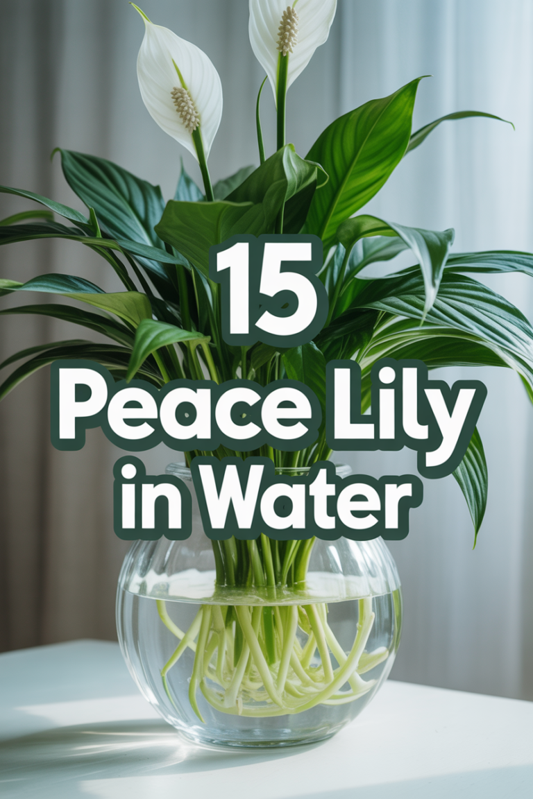 🌿 15 Peace Lily In Water